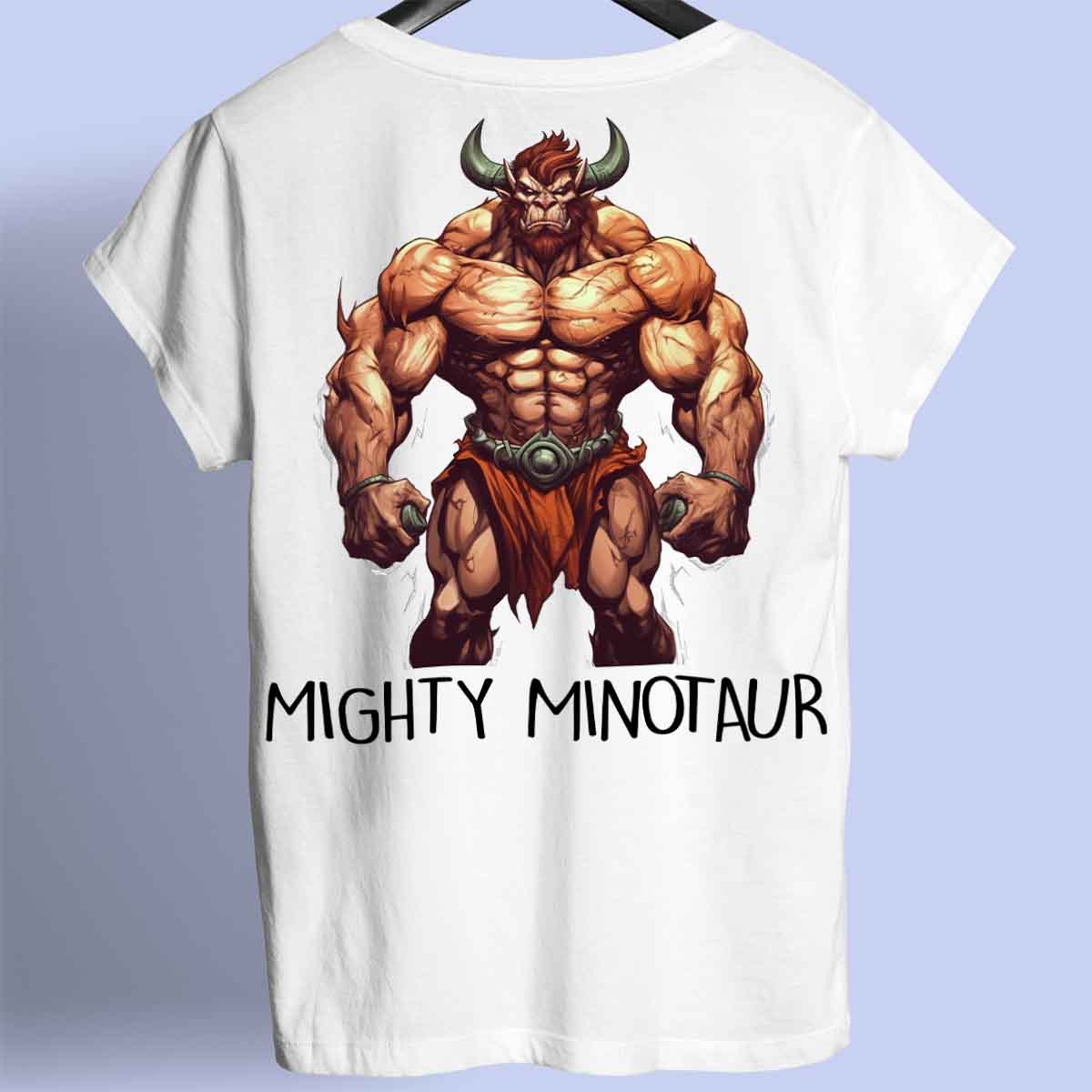 Mighty Minotaur - Camicia Premium con stampa sul retro unisex