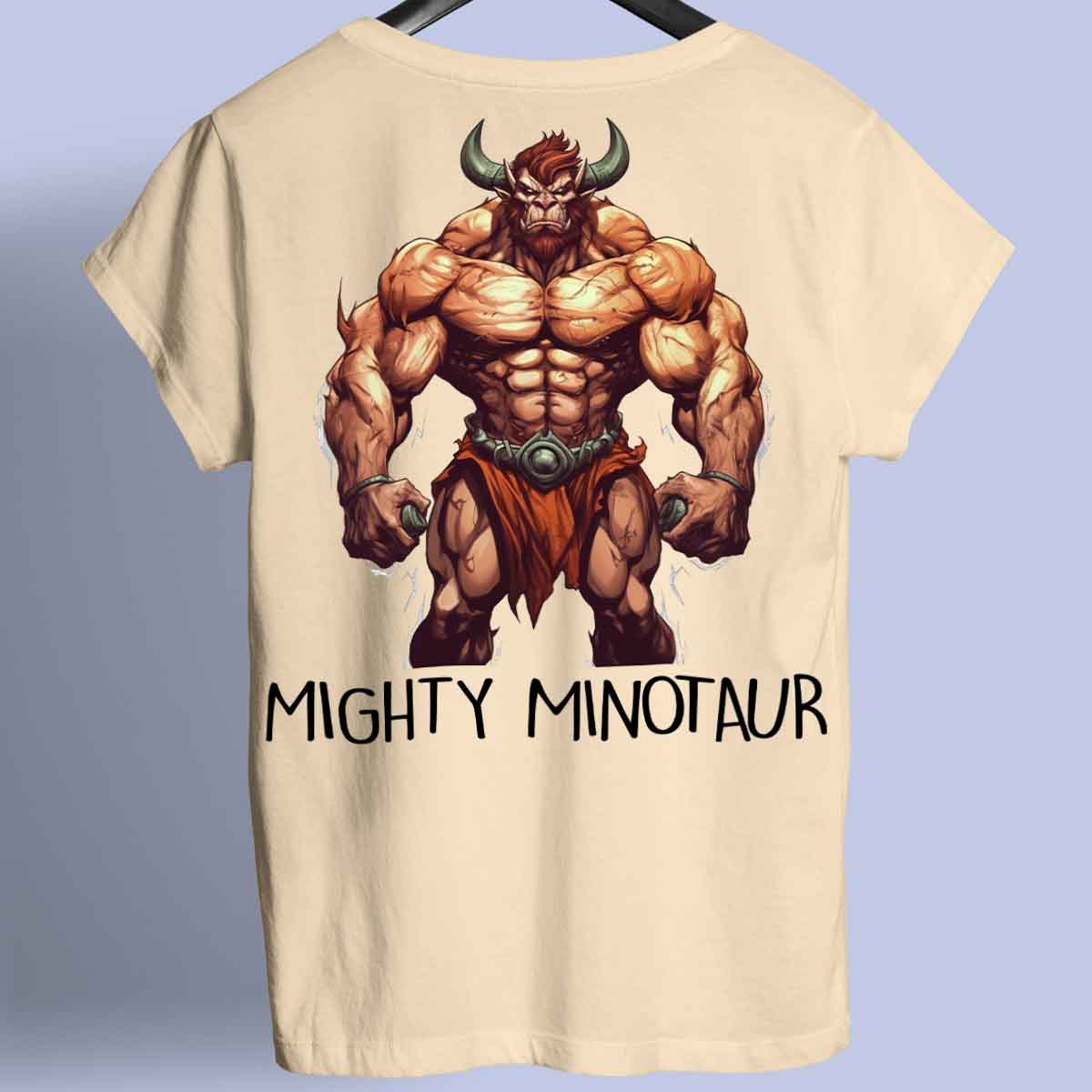 Mighty Minotaur - Camicia Premium con stampa sul retro unisex