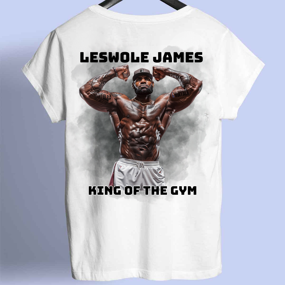 Leswole James - Camicia Premium con stampa sul retro unisex