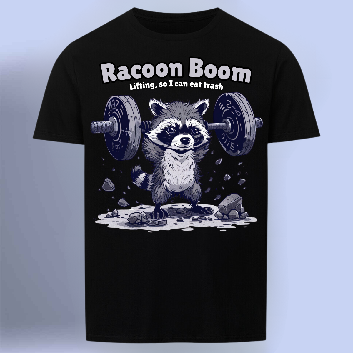 Racoon - Maglietta Premium con stampa unisex