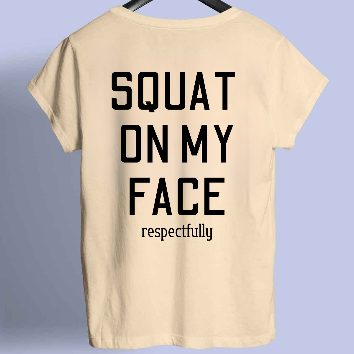 SQUAT - Maglietta premium unisex con stampa frontale