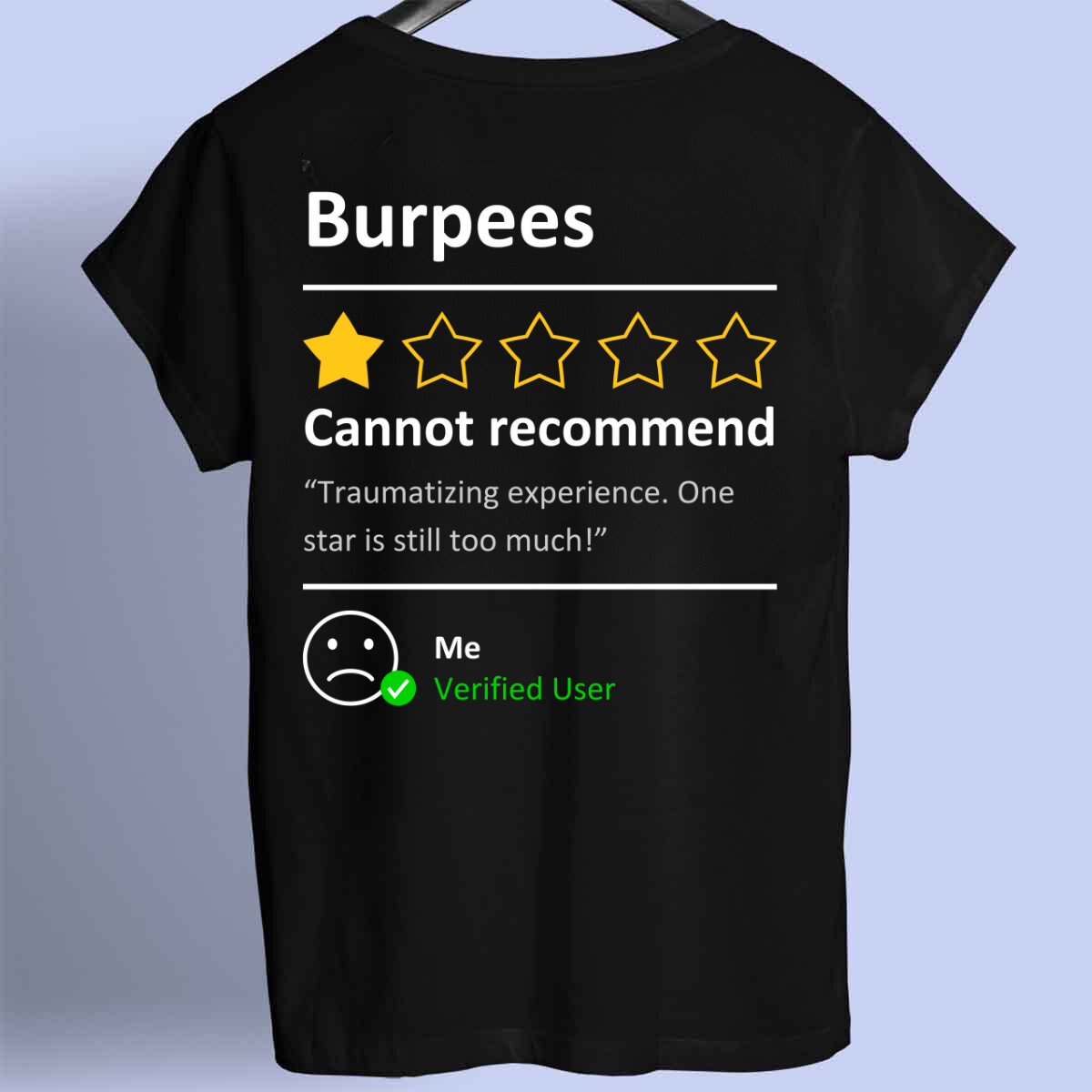 Recensione Burpees - Maglietta Premium Stampa frontale unisex