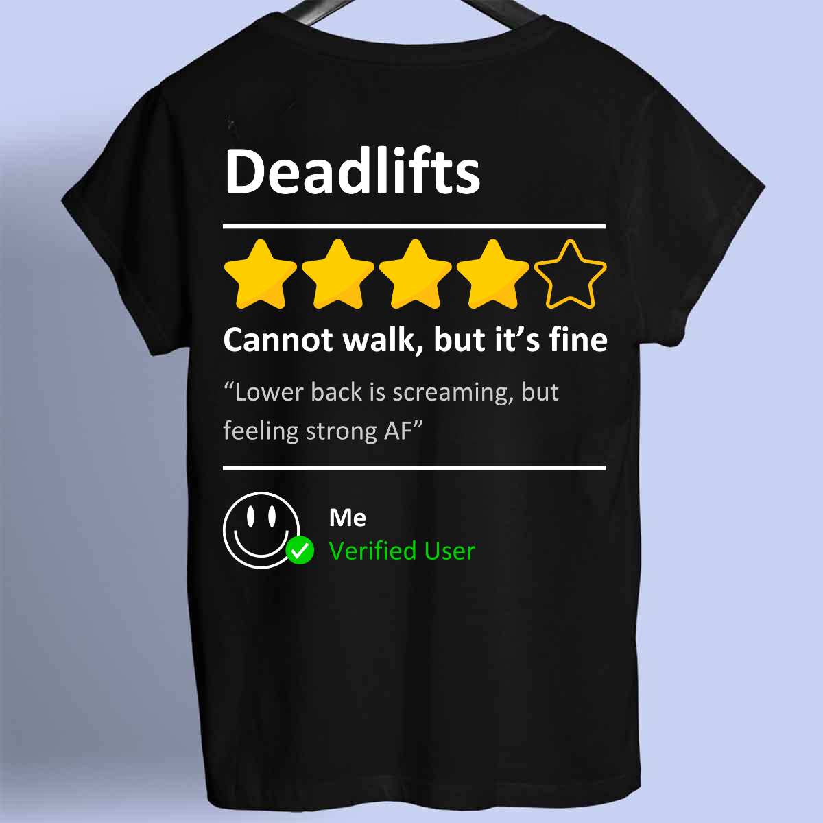 Recensione Deadlift - Maglietta Premium Stampa frontale unisex