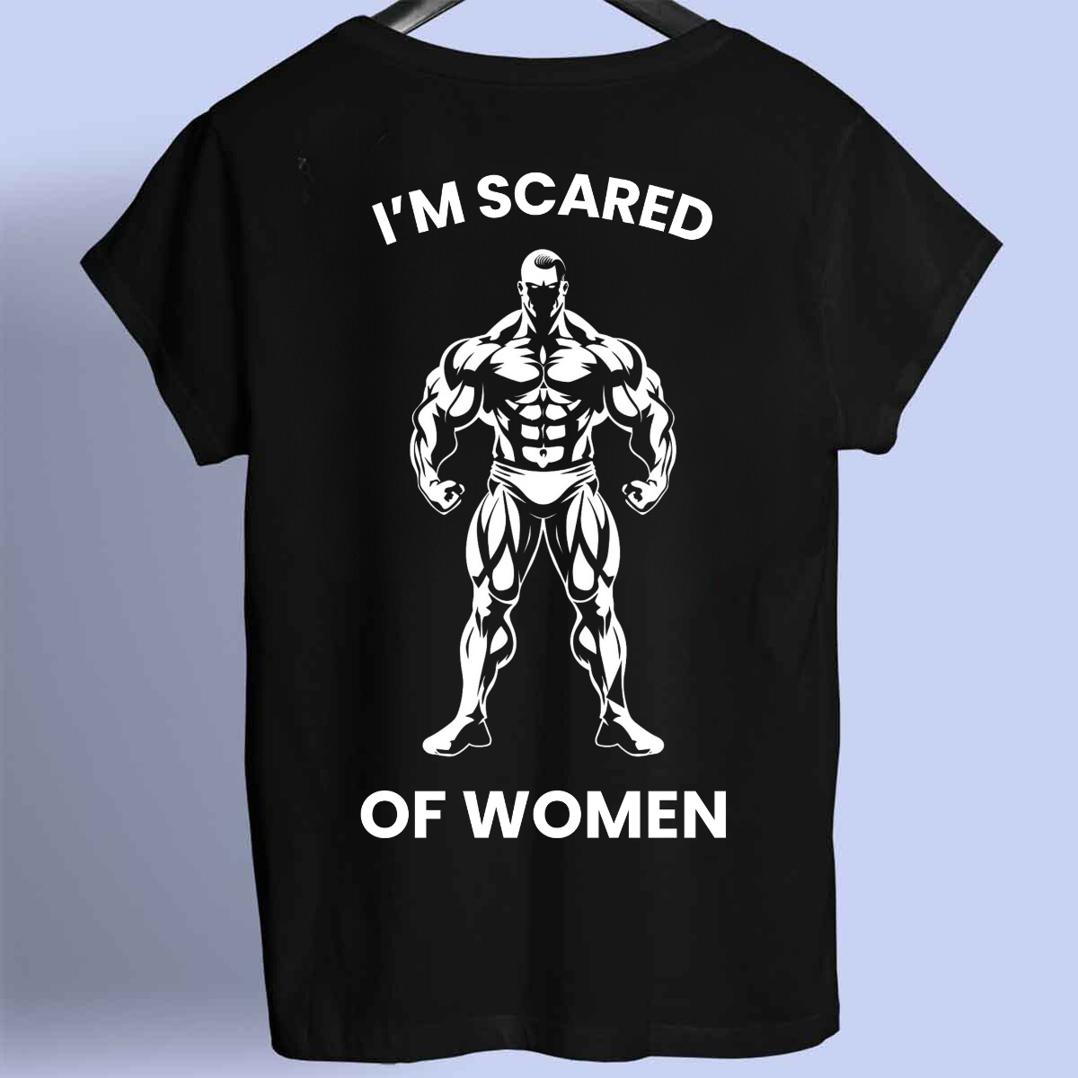 Scared - Maglietta Premium unisex con stampa frontale