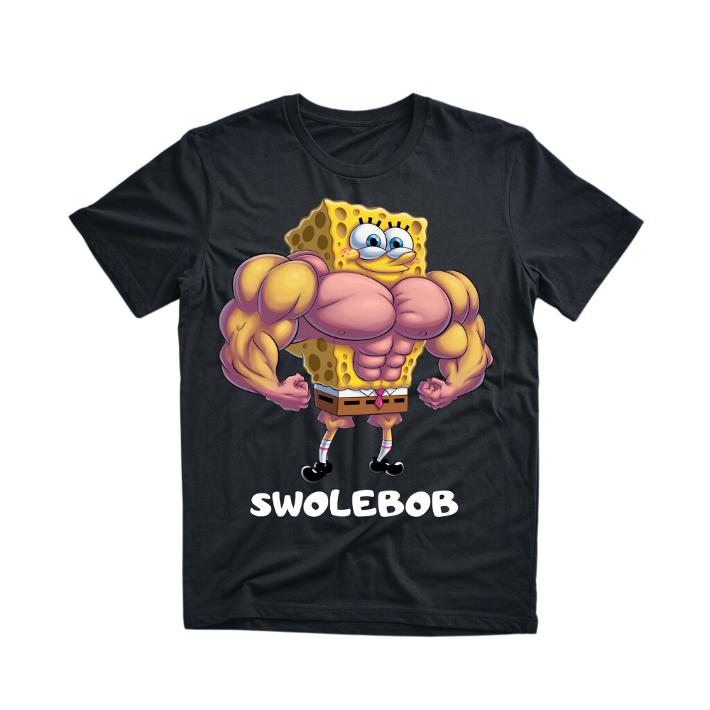 Swolebob - Maglietta Premium Stampa frontale unisex