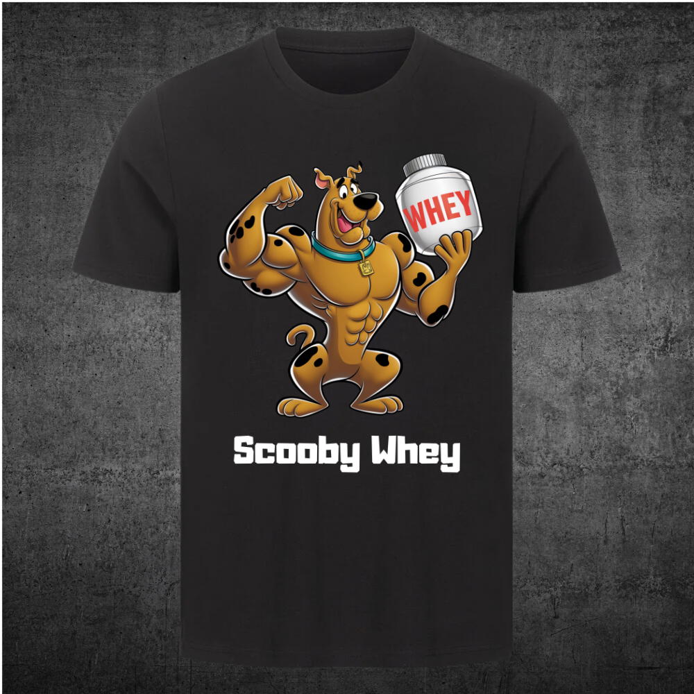 Scooby Whey - Maglietta Premium unisex con stampa frontale