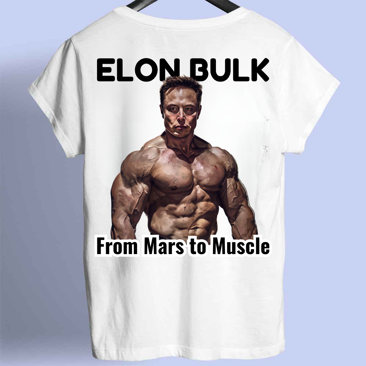 Elon Bulk - Maglietta Premium con stampa sul retro unisex