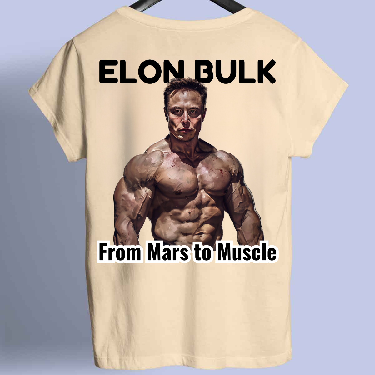 Elon Bulk - Maglietta Premium con stampa sul retro unisex