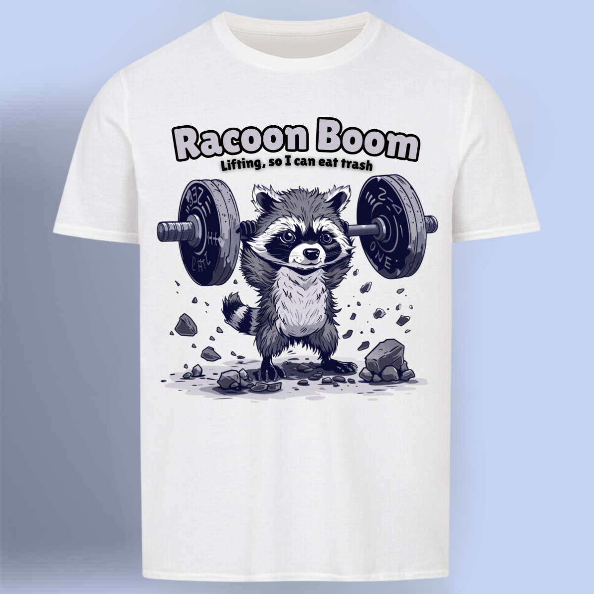 Racoon - Maglietta Premium con stampa unisex