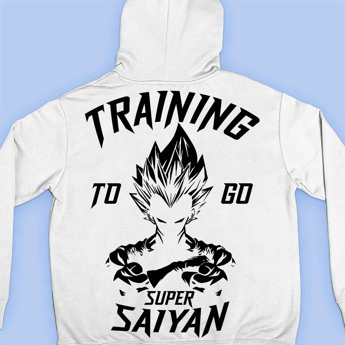 Saiyan - Felpa con cappuccio premium con stampa unisex