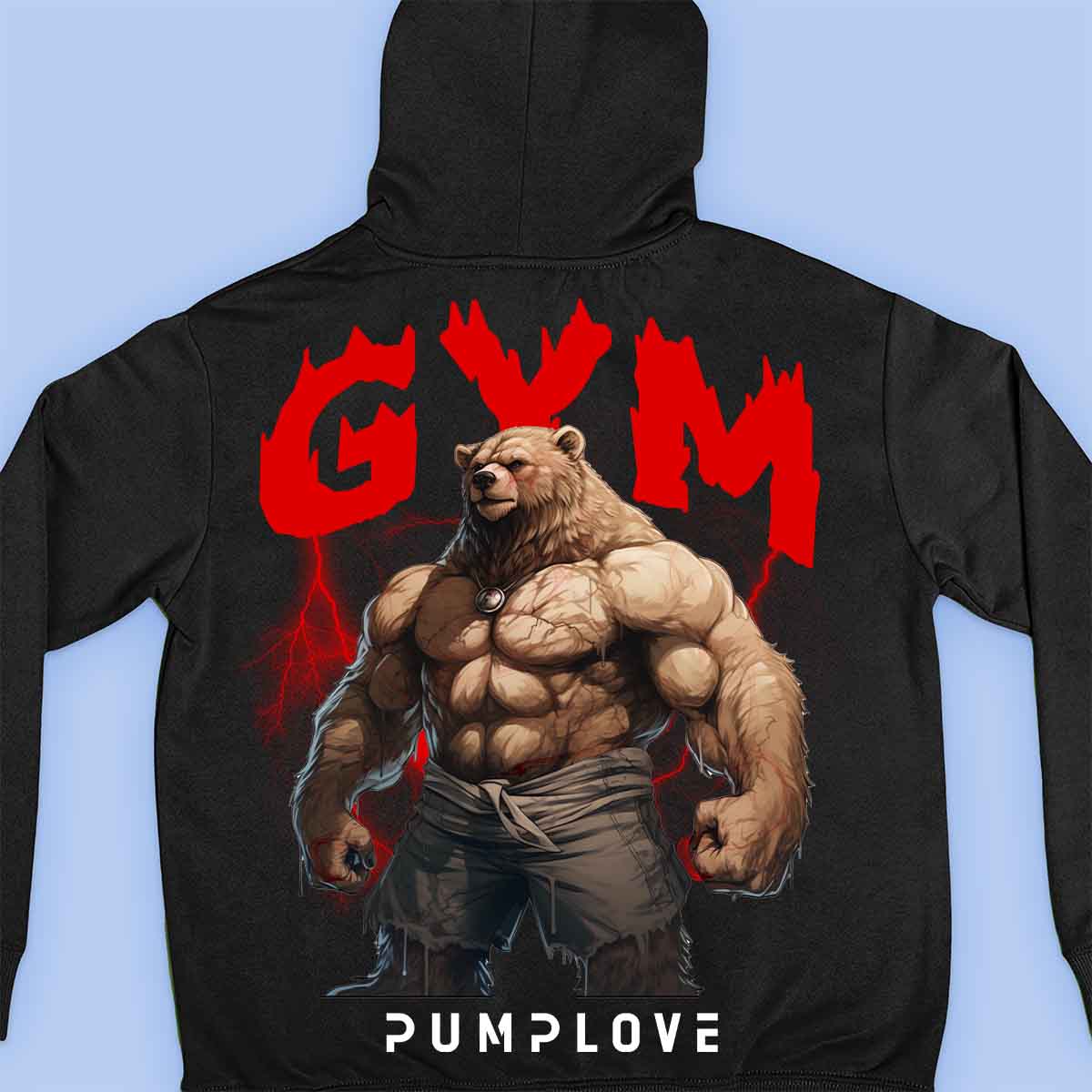 Gym Near - Premium Hoodie Unisex Back Print