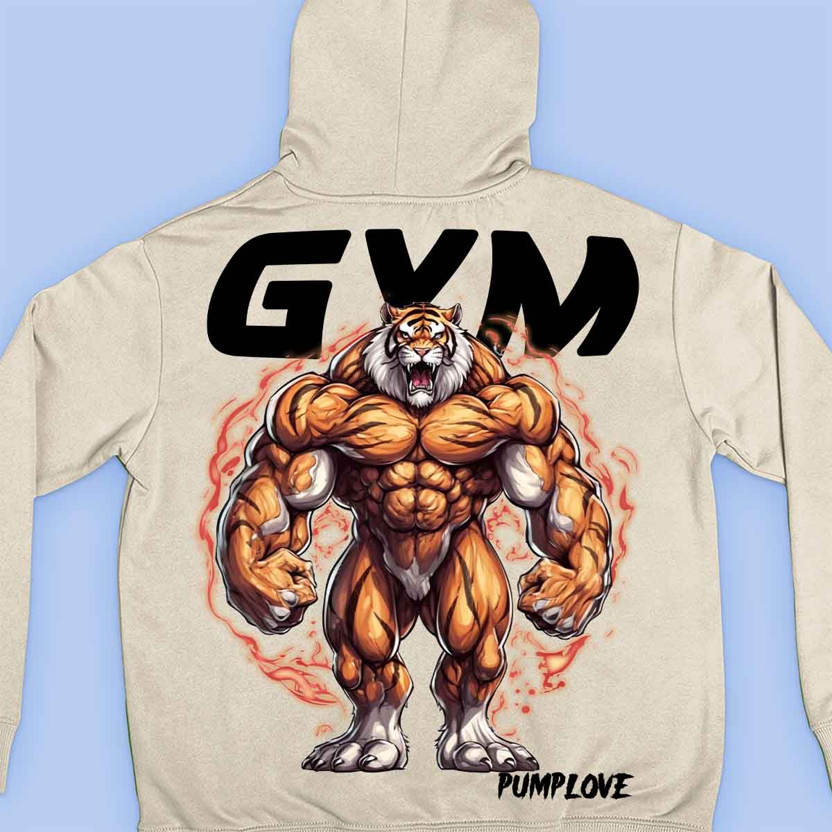 Gym Tiger - Premium Hoodie Unisex Backprint