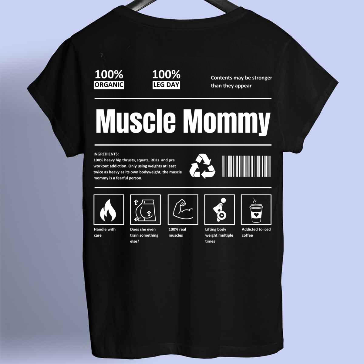 Muscle Mommy - Premium Shirt Unisex Backprint