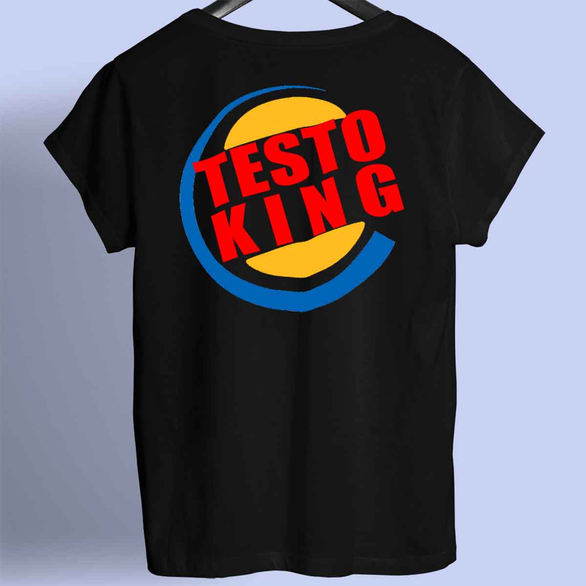 Testo King - Maglietta Premium con stampa unisex