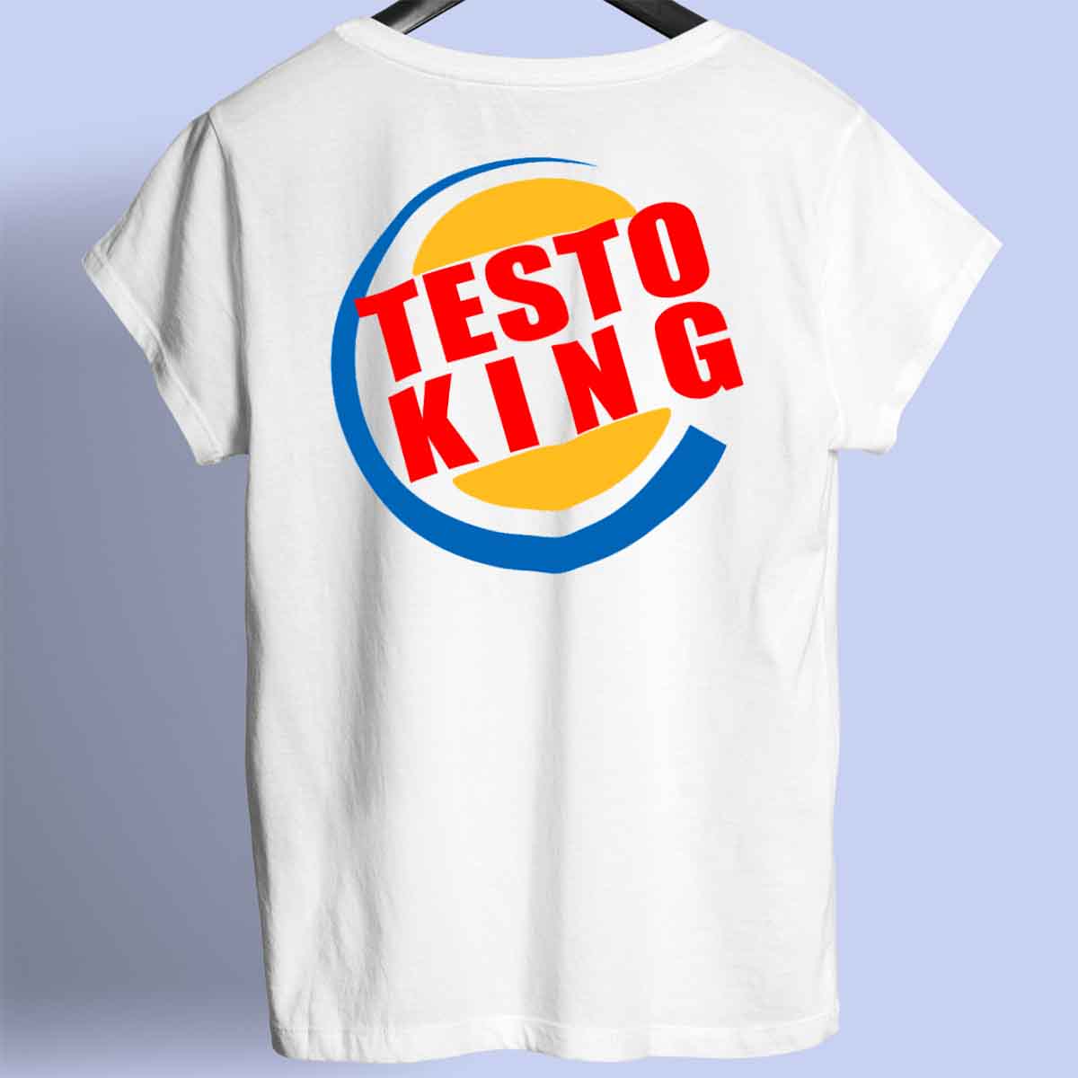 Testo King - Maglietta Premium con stampa unisex