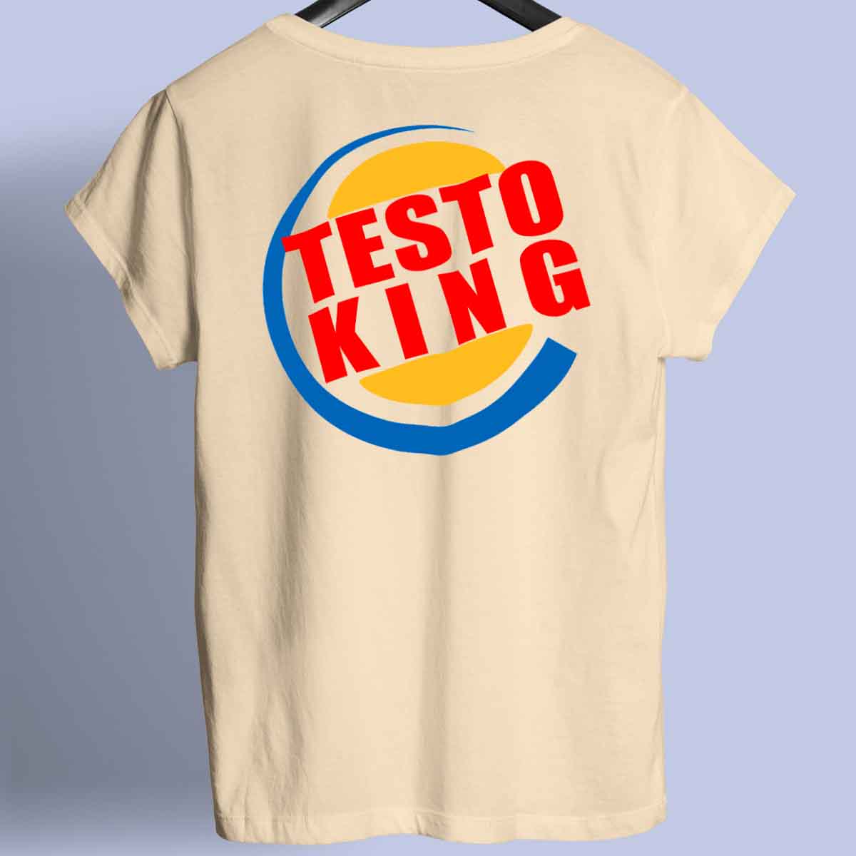 Testo King - Maglietta Premium con stampa unisex