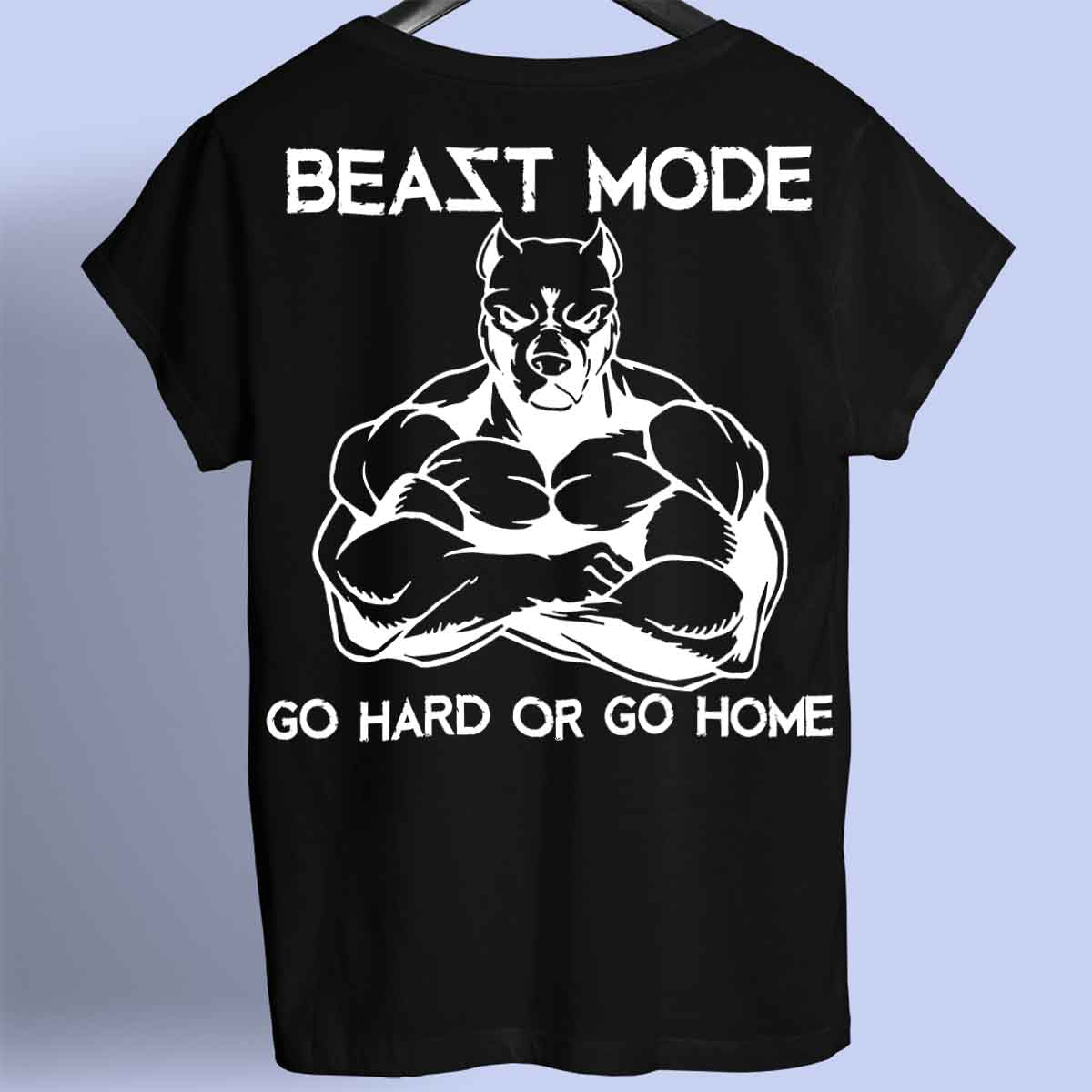 Beazt Mode - T-shirt premium unisex con stampa sul retro