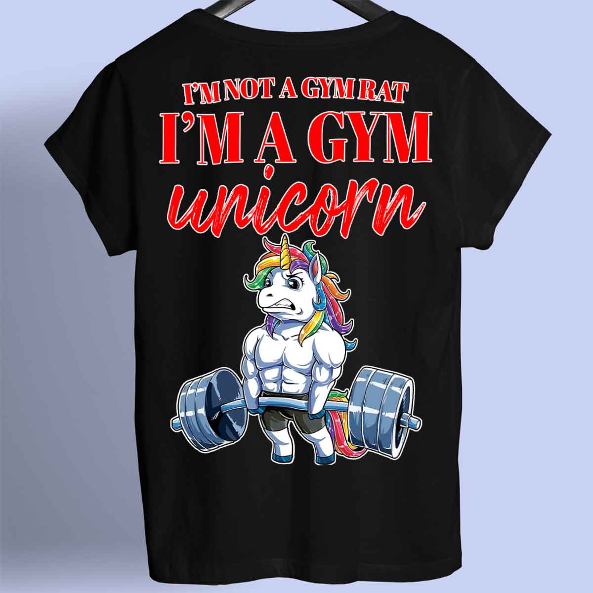 Unicorno da palestra - Maglietta Premium con stampa unisex