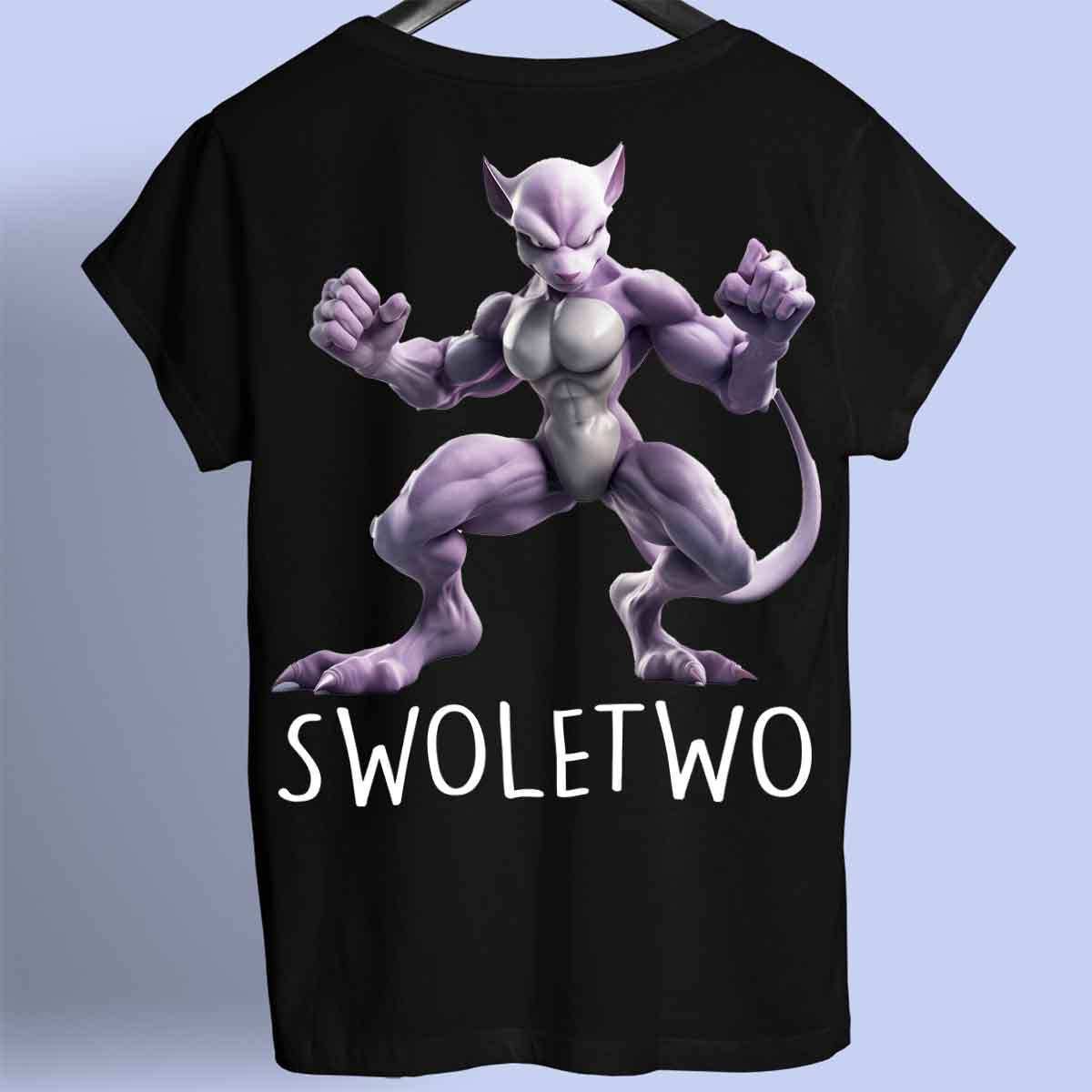 Swoletwo - Maglietta Premium unisex con stampa sul retro