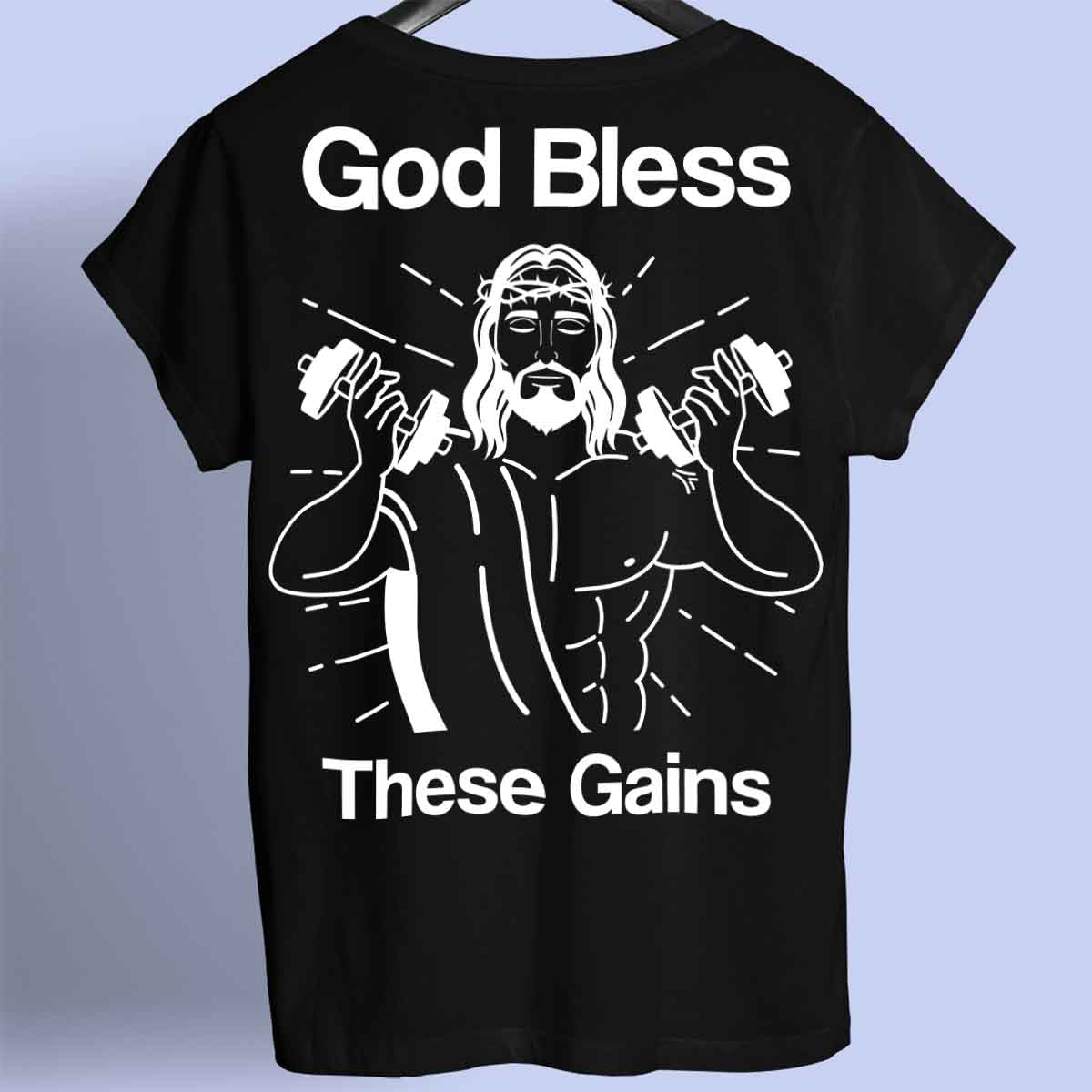 God Bless - T-shirt premium unisex con stampa sul retro