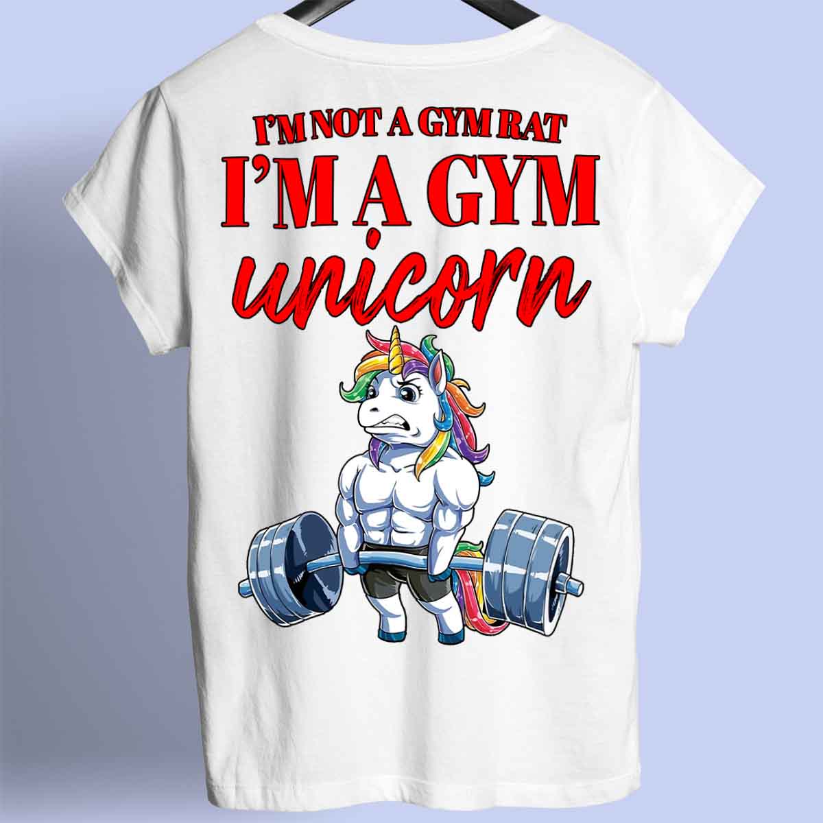 Unicorno da palestra - Maglietta Premium con stampa unisex