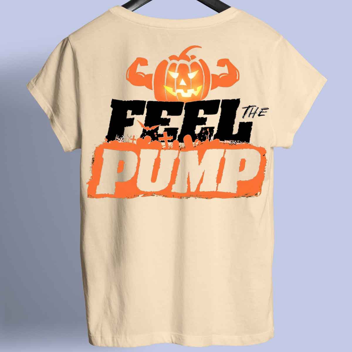 Feel the Pump - T-shirt premium unisex con stampa sul retro