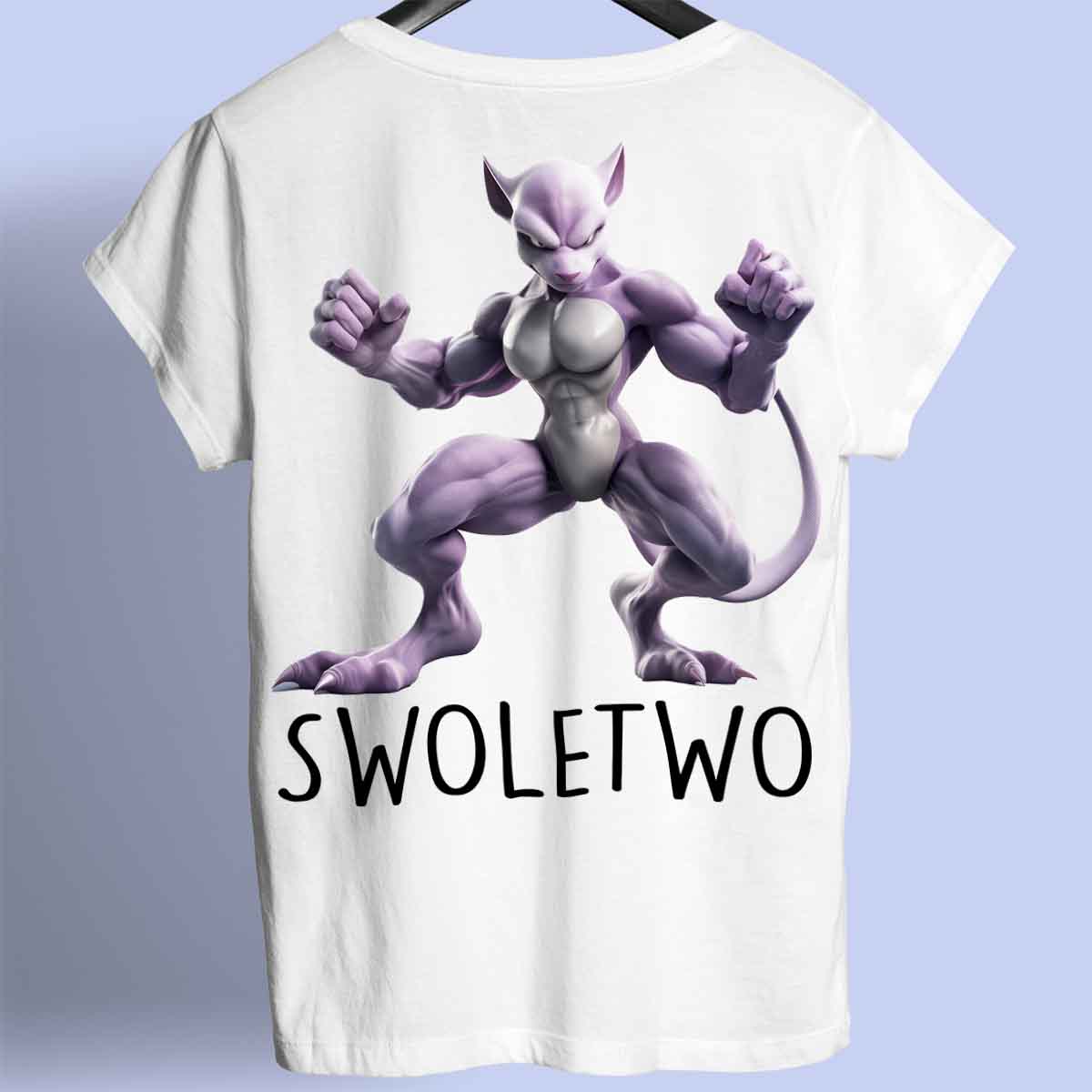 Swoletwo - Maglietta Premium unisex con stampa sul retro