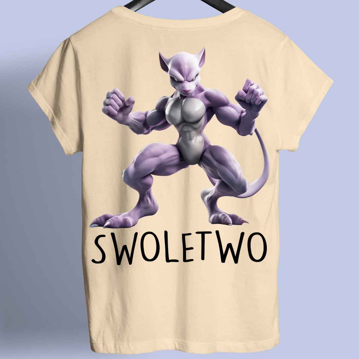 Swoletwo - Maglietta Premium unisex con stampa sul retro