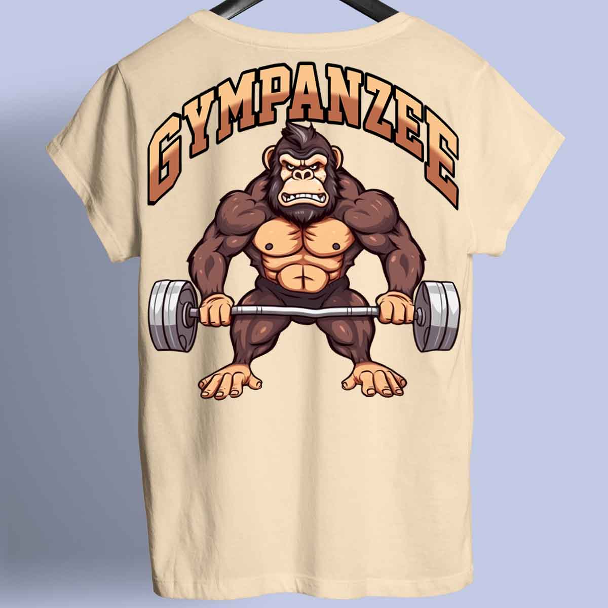 Gympanzee - Maglietta Premium con stampa unisex