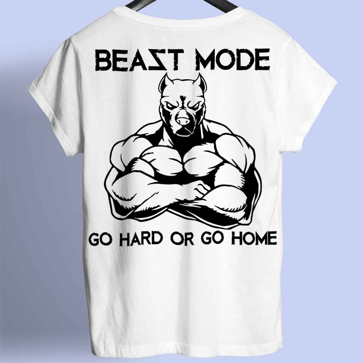 Beazt Mode - T-shirt premium unisex con stampa sul retro