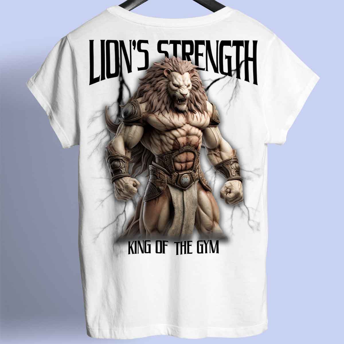 Lion's Strength - Premium Shirt Unisex Backprint