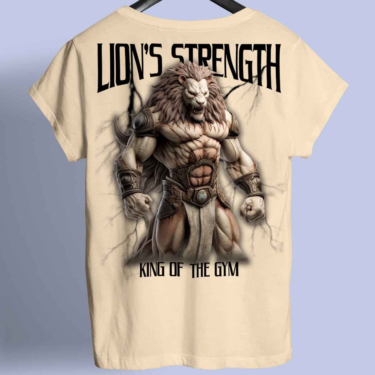 Lion's Strength - Premium Shirt Unisex Backprint