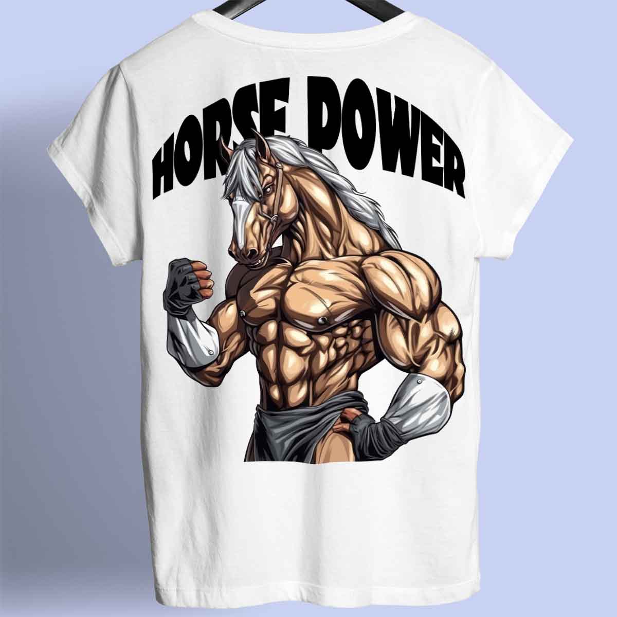 Horse Power - Maglietta Premium con stampa unisex