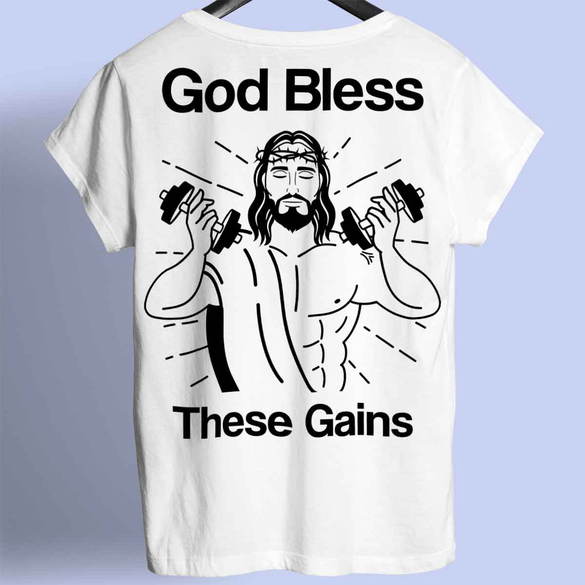 God Bless - T-shirt premium unisex con stampa sul retro