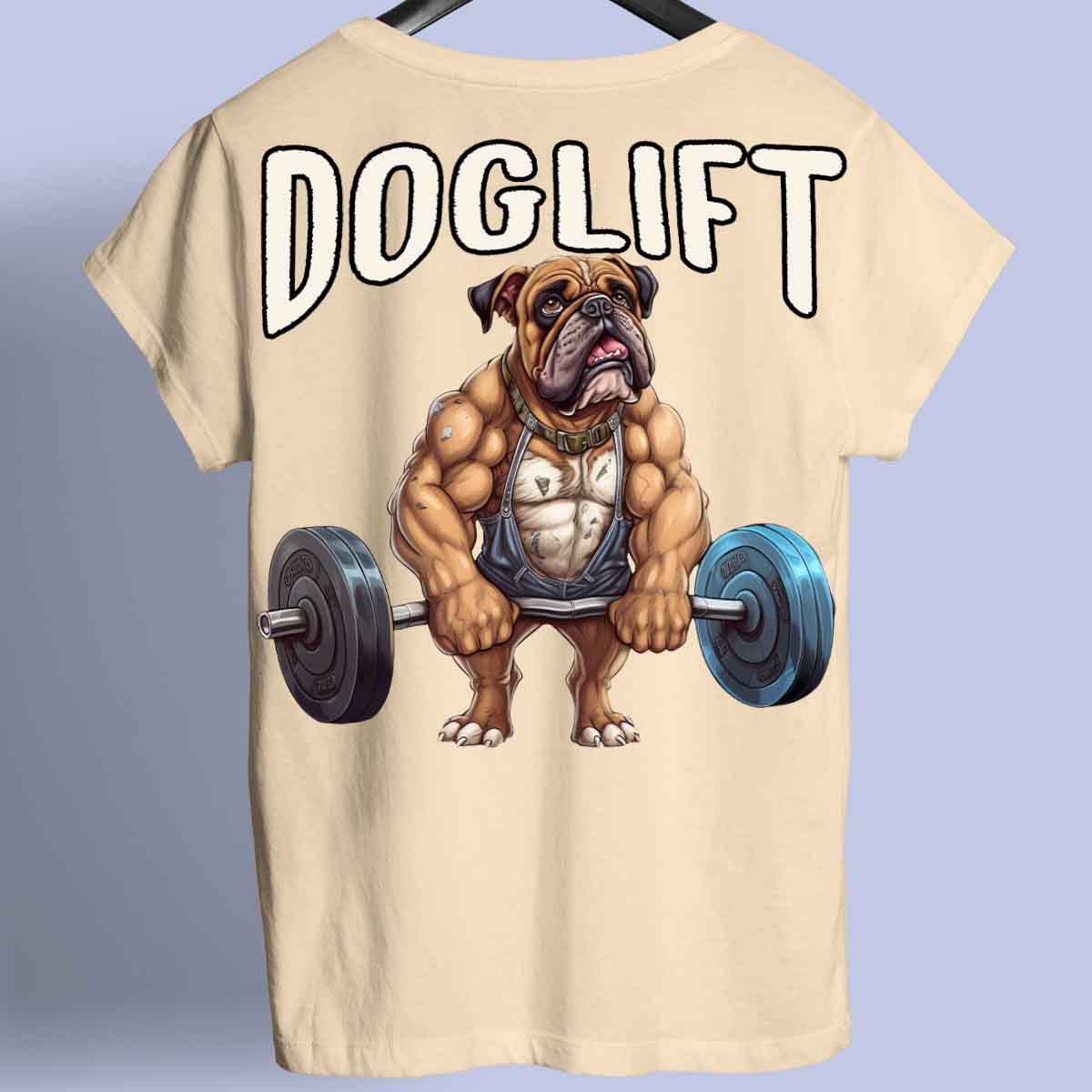 Doglift - T-shirt premium unisex con stampa sul retro