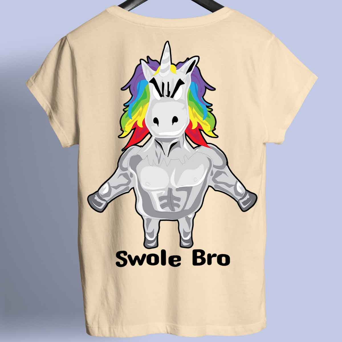 Swole Bro - Camicia Premium con stampa sul retro unisex