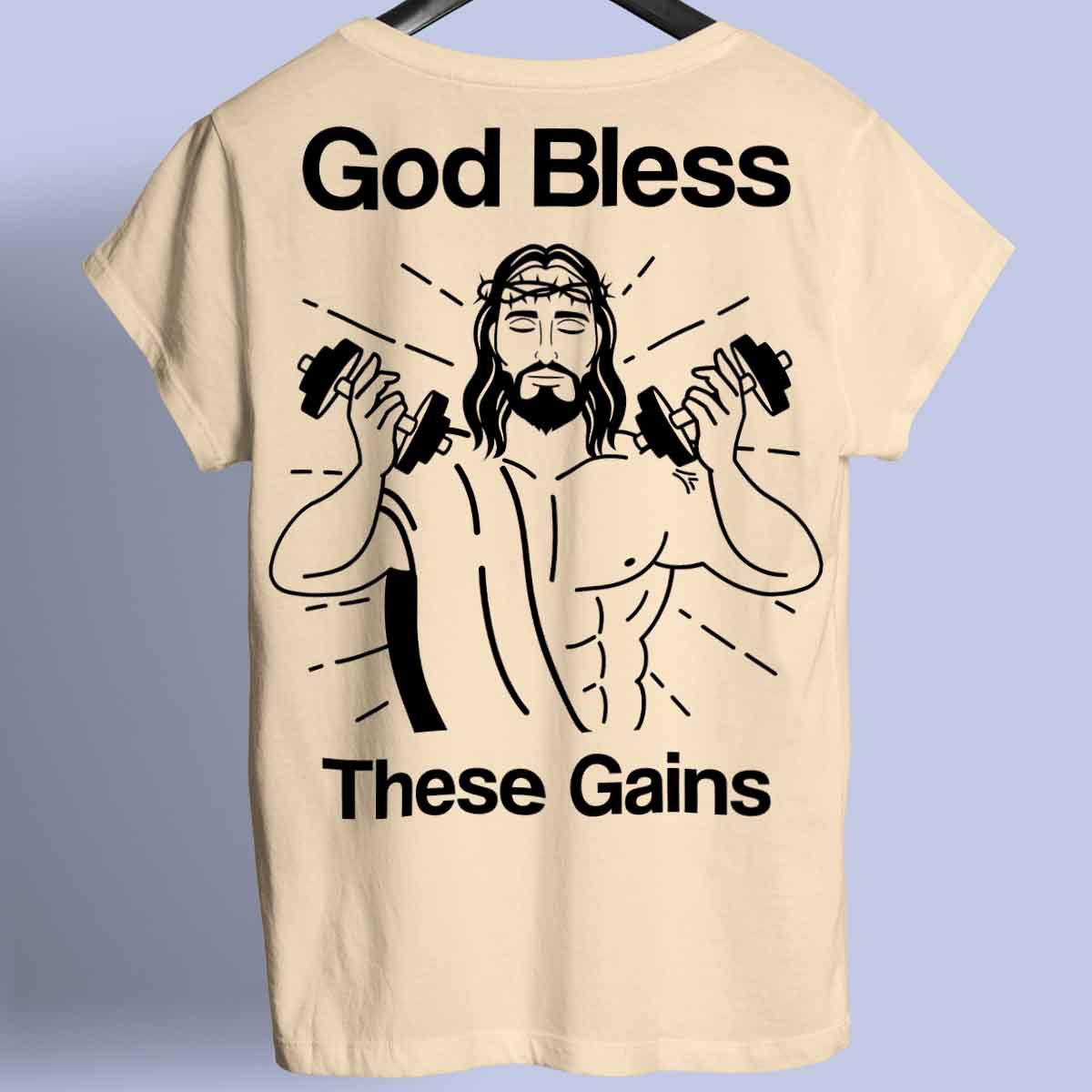 God Bless - T-shirt premium unisex con stampa sul retro