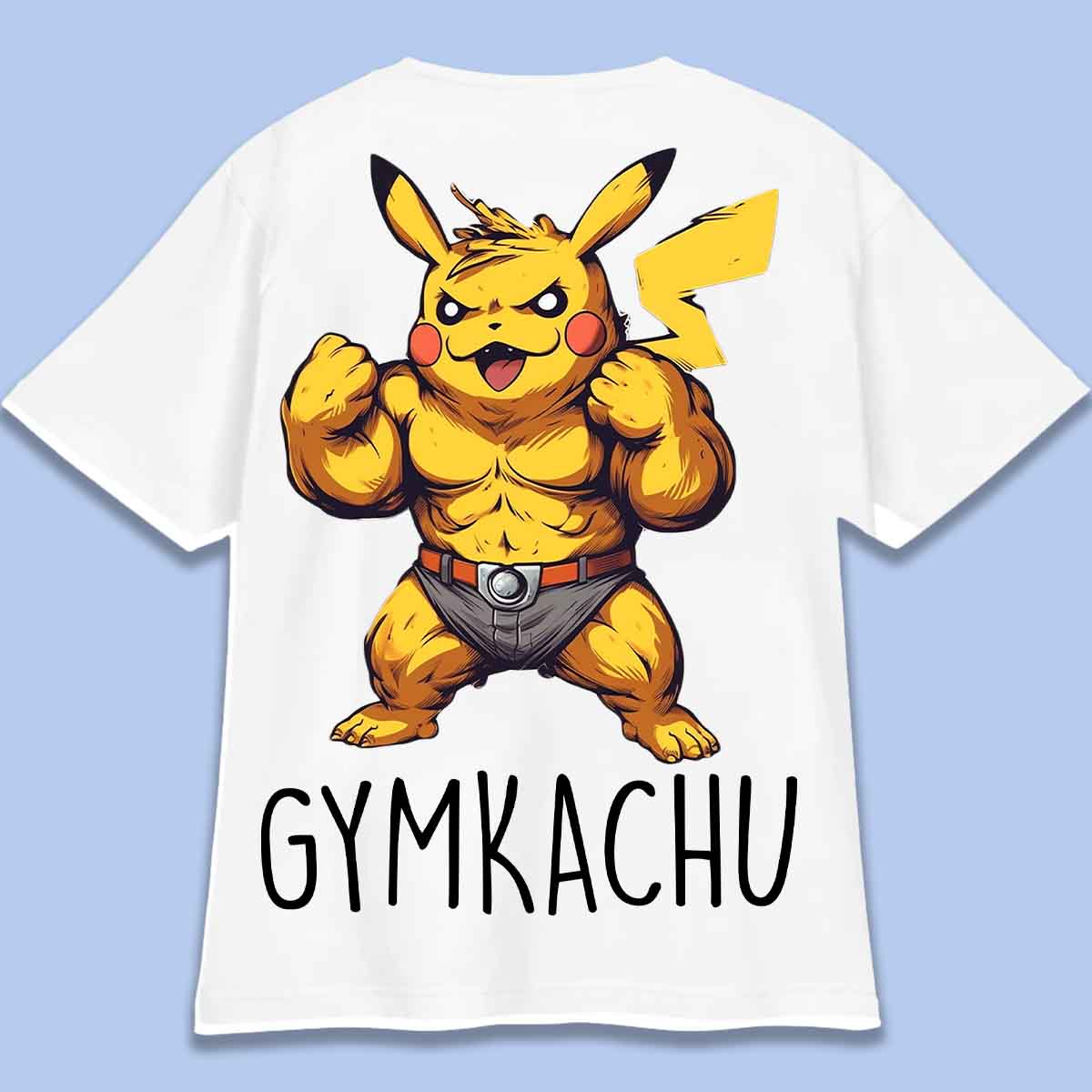 Gymkachu - T-shirt oversize unisex con stampa sul retro