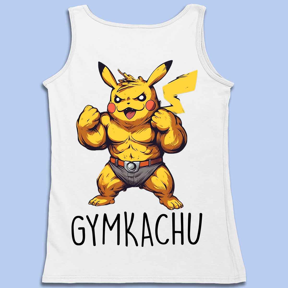 Gymkachu - Canotta premium unisex con stampa sul retro